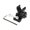 Black, variant on Microphone Mount Adapter Microphone Clip Holder Microphones Holder Clamp Replacement for Studio Recording
