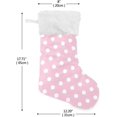 thumbnail image 2 of GZHJMY Christmas Stocking, Personalized Polka Dot Large Candy Stocking Hanging Gift, Xmas Stockings Decoration 1 PCS for Family Holiday Party Ornaments Decor Fireplace, 2 of 7