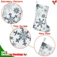 thumbnail image 5 of Christmas Stockings,Blue Christmas Snowflake Pattern Stockings Christmas,14.8'' Xmas Stockings,Christmas Party Favors,Christmas Party Decorations,Christmas Stockings Personalized, 5 of 5