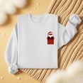 thumbnail image 5 of Lorytime Womens Christmas Sweatshirts Santa Claus Print Shirt Crew Neck Long Sleeve Pullover Loose Tops for Holiday, 5 of 6