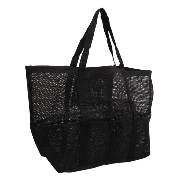 Bolso de playa de malla, bolso de playa de hombro, bolso de playa de viaje de nailon, bolso de playa de mano con un solo hombro, tecnología de vanguardia
