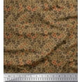 thumbnail image 1 of Soimoi Cotton Duck Fabric Leaves & Rose Shirting Printed Craft Fabric by The Yard 42 Inch Wide, 1 of 1
