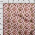 thumbnail image 3 of oneOone Velvet Medium Pink Fabric Geometric Sewing Craft Projects Fabric Prints By Yard 58 Inch Wide, 3 of 5