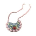 thumbnail image 4 of Babero de hilo de lana linda pieza decorativa ligera accesorios de ropa hechos a mano para lujoso vestido de muñeca versátil Fresa, 4 of 8