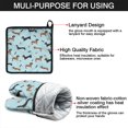 thumbnail image 7 of Dachshund Footprint Bone-1 Kitchen Oven Mitt and Pot Holder Sets 4 Pcs for Baking, Cooking and Grilling, Heat Resistant Up To 392 °F, 7 of 7
