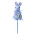thumbnail image 3 of CoreLiving Easter Bunny Decor Set, Flocked Sitting Rabbit Figurines with Floral Stakes, 15.7 Inch Standing Bunny for Indoor Table Centerpiece, Spring Party Mantel Decor, 3 of 9