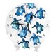 thumbnail image 2 of Reloj de pared con diseño de tortugas marinas bebé, silencioso, de 10 pulgadas, estilo rústico retro, decorativo para sala de estar, cocina, hogar, baño y dormitorio, 2 of 7