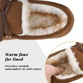 thumbnail image 5 of VONMAY Boys Girls Moccasins Slippers Memory Foam House Shoes Big Kids, 5 of 8