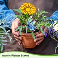 thumbnail image 4 of Estacas Acrílicas de Mariposa de 4.7 Pulgadas Adorno Decorativo de Jardín para Maceta/Planta [Mariposa 2], 4 of 7