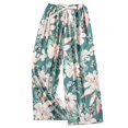thumbnail image 4 of YOZGXEG Wide Leg Pants Women Women'S Comfy Printed Wide Leg Pajama Pants Bow Elastic Waist Long Casual Bottoms Blue One Size, 4 of 4