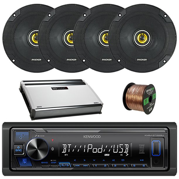 Kenwood Single DIN Digital Media InDash Bluetooth Stereo Receiver