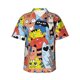 thumbnail image 1 of Balery Funny Cats Camisas hawaianas de manga corta para hombre, camisas playeras de corte holgado, camisas de vacaciones con botones,Large, 1 of 7