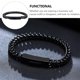 thumbnail image 5 of Pulsera de Personalidad Pulsera Punk Cadena de Mano Abierta Hip Hop Bangle Joyería, 5 of 6