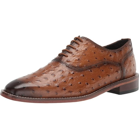 

STACY ADAMS Mens Roselli Leather Sole Oxford 10.5 Wide Tan