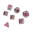thumbnail image 3 of Juego De Dados De Metal, Dados De Poliedros Resistentes Al Desgaste De Número Claro, 7 Piezas, Bordes Brillantes, Duraderos, Multifuncionales Para Entretenimiento Diario Para ANGGREK Tipo 1, 3 of 8