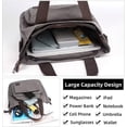 thumbnail image 4 of Sunyuer Canvas Tote Bag for Women, Crossbody Bag Handbag with Zipper Shoulder Bag for Shopping Travel Work, 4 of 7