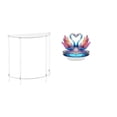 thumbnail image 1 of Mesita de noche de acrílico,Mesa auxiliar de acrílico transparente Mesa auxiliar transparente en capas,Estatua de escultura de cisne,Escultura de cisne para decoración del hogar Adorno de, 1 of 8