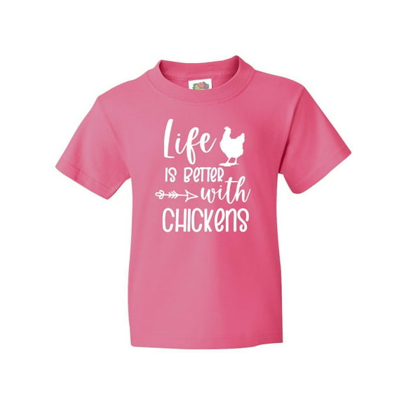 Inktastic Life is Better with Chickens Youth T-Shirt