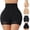 Beige, variant on Women's Zip Front Yoga High Waist Trainer Shorts Tummy Control Butt Lifter Shapewear Bottoms for Workout L