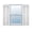 001 White, variant on Mid America Raised Panel Vinyl Shutters (1 Pair)