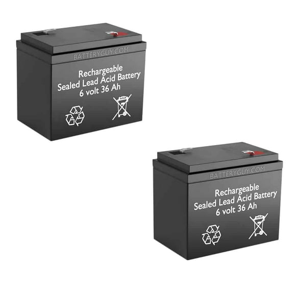 BatteryGuy Sureway 1014 replacement 6V 36AH battery - BatteryGuy brand equivalent (Qty of 2)