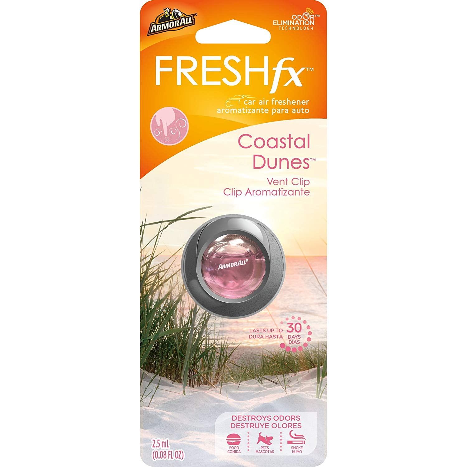 Armor All FRESHfx Car Air Freshener Vent Clip (Coastal Dunes)