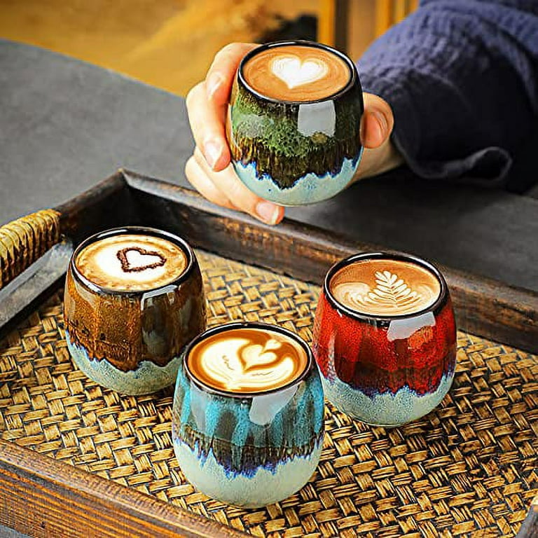 Fymlhomi Ceramic Kiln-Change Espresso Cups Small Espresso Coffee