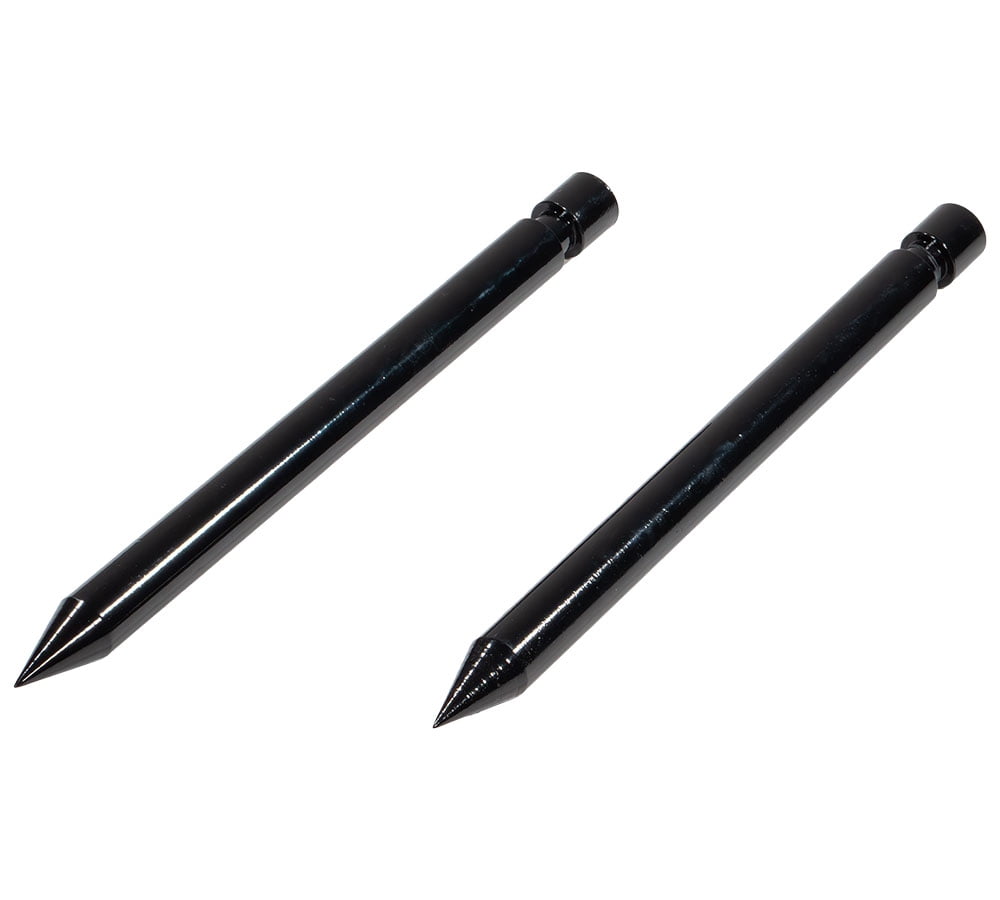 2 Pack 17" Hay Bale Spear Stabilizer Attachment - Black Powder Coated Hay Bale Forks Handing Equipment Fit for Skid Steer Mount Plate for Tractors, Loaders, Cranes