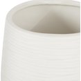 thumbnail image 2 of CosmoLiving by Cosmopolitan Porcelain Ribbed Vase, 5" x 5" x 9", White, 2 of 7