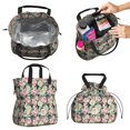 thumbnail image 2 of Pioneer Flower Drawstring Lunch Bag Women - Drawstring Lunch Bag Insulated for Work Office - Stain-Resistant Large Lunchbags for Women with Multi-Pockets, 2 of 6