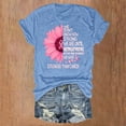 thumbnail image 2 of DondPO Womens T Shirts，Breast Cancer T Shirts For Women Ribbon Breast Cancer Awareness T Shirts Breast Cancer Clothes，Camisetas Para Mujer，Graphic Tees for Women Blue XL, 2 of 4