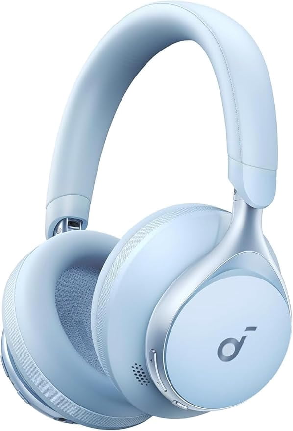 Restored like new Soundcore by Anker, Space One, Active Noise Cancelling Headphones, 2X Stronger Voice Reduction (Refurbished)