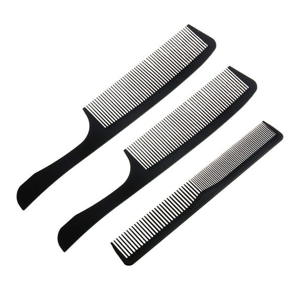 PAMINGONO Hair Comb Set Carbon Fiber Styling Tools Avoid Tangling Hair Barber Shops 3Pcs/Set
