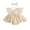 Beige, variant on Bagilaanoe Newborn Baby Girl Summer Rompers Dress Flower Embroidery Fly Sleeve Bodysuits + Headband 6M 12M 18M 24M Infant Lace Patchwork A-line Dresses