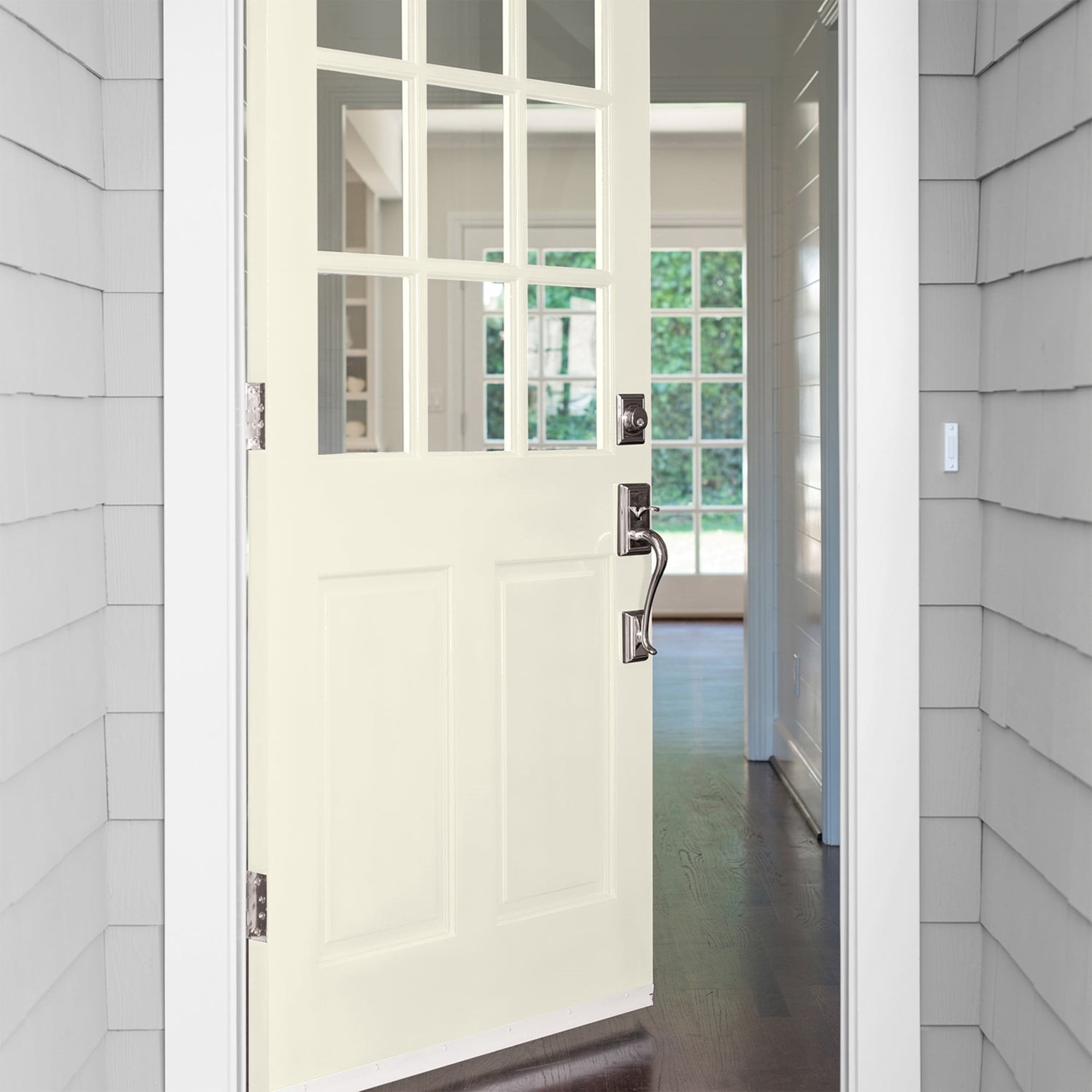 Glidden High Endurance Plus Queen Anne's Lace Semi Gloss Exterior Paint and Primer, 1 Quart