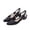 Black, variant on Womens Pointed Toe Slingback Pumps Low Block Heel Sandals Cut Out Dress Shoes,Comfortable Elegant Slip On Footwear For Summer Office Work,Non Slip Soft Sole Silent Walking Professional Footwear