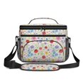 thumbnail image 2 of Lunch Box Pioneer Flower Floral Print Pattern Insulated Lunch Bag for Women Men,Medium Leakproof Lunchbox Cooler Bag Adjustable Strap,10 X 6.7 X 8 Inches, 2 of 6