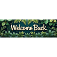 thumbnail image 4 of Wooden Door Themed Welcome Back Banner with Floral Leafy Elements Party Backdrop Background Decorations for Homecomings Reunions Gatherings and Celebrations, 4 of 8