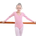 thumbnail image 3 of Leotardo de manga larga para niñas pequeñas Gimnasia Ballet Danza, 3 of 4