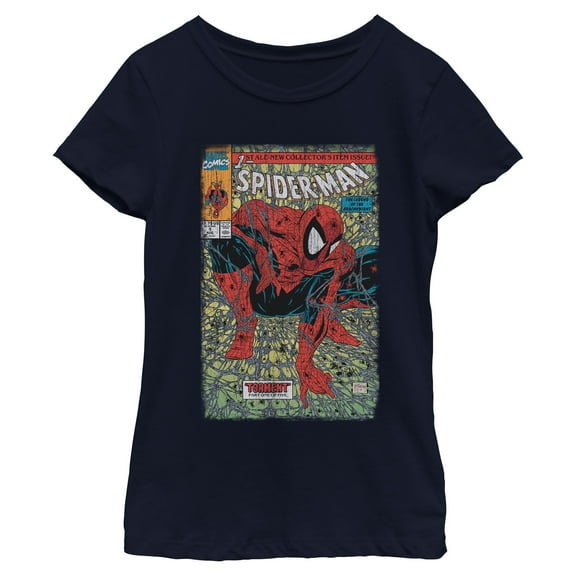 Girls Marvel Spider-Man Torment Comic Cover T Shirt