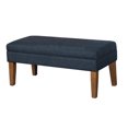 thumbnail image 2 of Fabric Upholstered Wooden Bench with Lift Top Storage, Navy Blue, 2 of 3