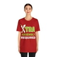thumbnail image 3 of Funny Amputee T-Shirt “Extra assembly required V1” Humor Crew Neck T-Shirt, 3 of 6