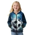 thumbnail image 4 of Chririnla Lightning Soccer Zip Up Sweatshirt for Boys and Youth - Soft Fuzzy Athletic Jacket for School and Sports Wear kids Fuzzy Sweatshirt, 4 of 7