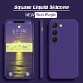 thumbnail image 3 of Nueva funda cuadrada de silicona líquida para Samsung Galaxy S24 S23 S22 S21 S20 Ultra Plus FE A54 A53 A52 A73 5G 4G funda suave a prueba de golpes, 3 of 5