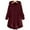Wine, variant on Pavied Fuzzy Sweater for Women,Long Sleeve Shirts for Women,Thermal Hoodie,Fleece Sweatshirts for Women,Autumn/Winter Solid Color Long Sleeve Plush Warm Hooded Top,Trendy Tops Black 1 2XL