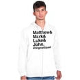 thumbnail image 3 of Matthew Mark Luke John Squad Zip Up Hoodie Men's Women's Brisco Brands X, 3 of 6