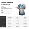 thumbnail image 4 of Honeii Moonlit Sea Sailboat Print Women's Classic V-Neck T-Shirt,Womens Fashion Tops,Stylish Everyday Top for Women, Casual Summer Spring Outfits Clothes-Medium, 4 of 5