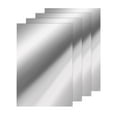 4x Flexible Mirror Wall Stickers, Acrylic Mirror Sheets Non Glass Full
