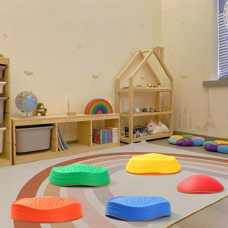 Stones  キッズ CPS Stepping Stones for Kids - Durable, Colorful Balance Toys