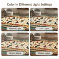 thumbnail image 7 of ODIKA 4'x6' Washable Area Rug Witchy Moth Boho Aesthetic Mystical Symmetrical Stripes Border for Dorm Room, Small Living Stain Resistant Low Profile, Easy Care, 7 of 7